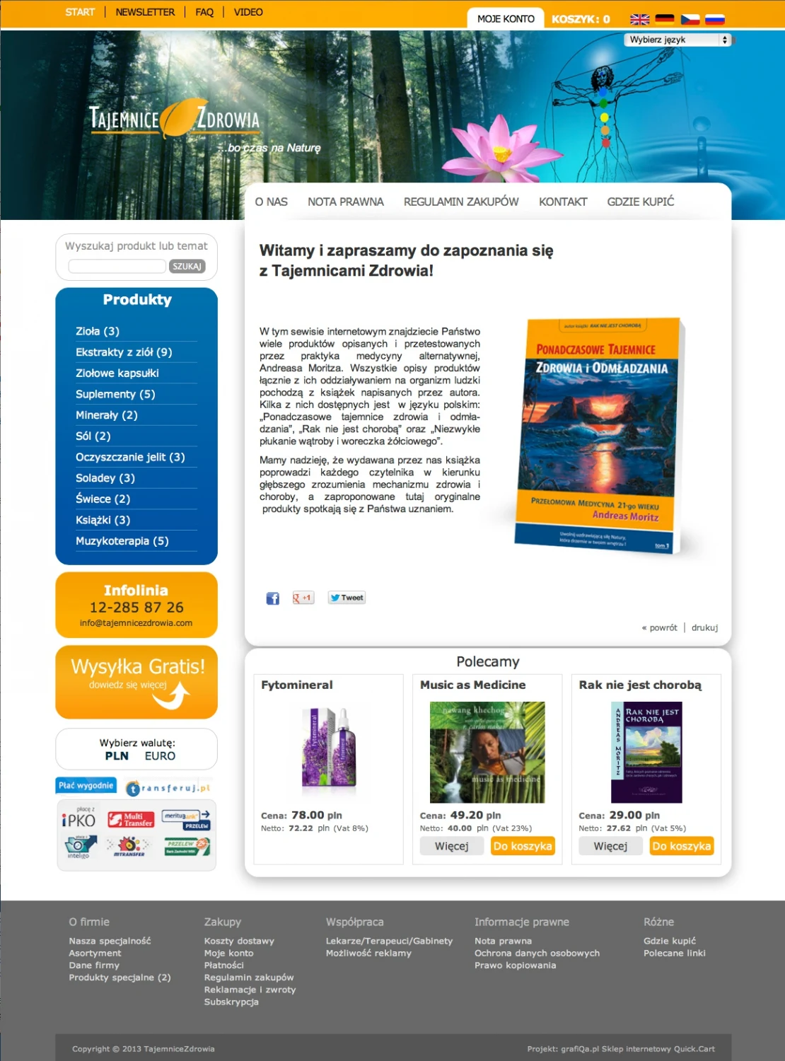 TajemniceZdrowia.com – wersja na komputer